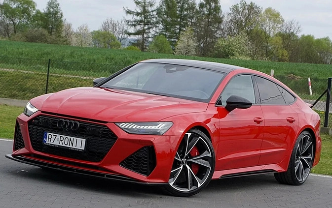 Audi RS7 cena 549000 przebieg: 39800, rok produkcji 2020 z Dynów małe 781